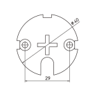 CAME - Piastre per impronte a forma di croce per personalizzare oggetti e decorazioni.