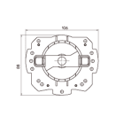 CAME - Supporto rapido MO 5 in plastica per fianchetto ZF max 20 Nm.