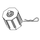 CAME - Calotta ottagonale 60 con perno Q10 folle. 001YM0154