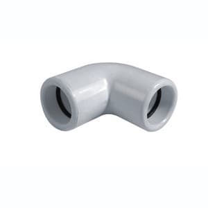 CANALPLAST - GOMITO 25MM X 90 BIA