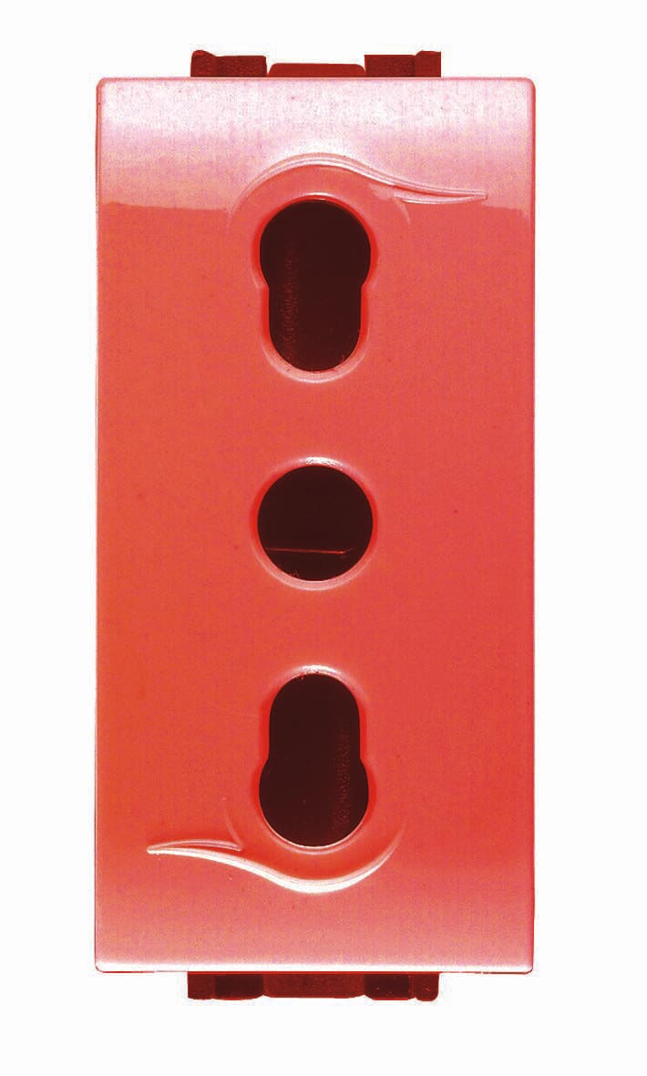 CANALPLAST - PRESA SICUREZZA 2P-10/16A+T RS CP7779.R