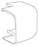 CANALPLAST - ANGOLO ESTERNO 70 MARRONE CONAE70M