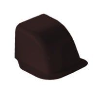 CANALPLAST - CURVA PASSAGGIO A MURO 90 MARRONE CONCM90M