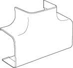 CANALPLAST - DERIVAZ. A 'T' CAN. 90 MARRONE CONCT90M