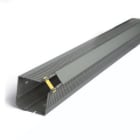 CANALPLAST - CANALE ANGOLARE 90/90 GRI ED110K40