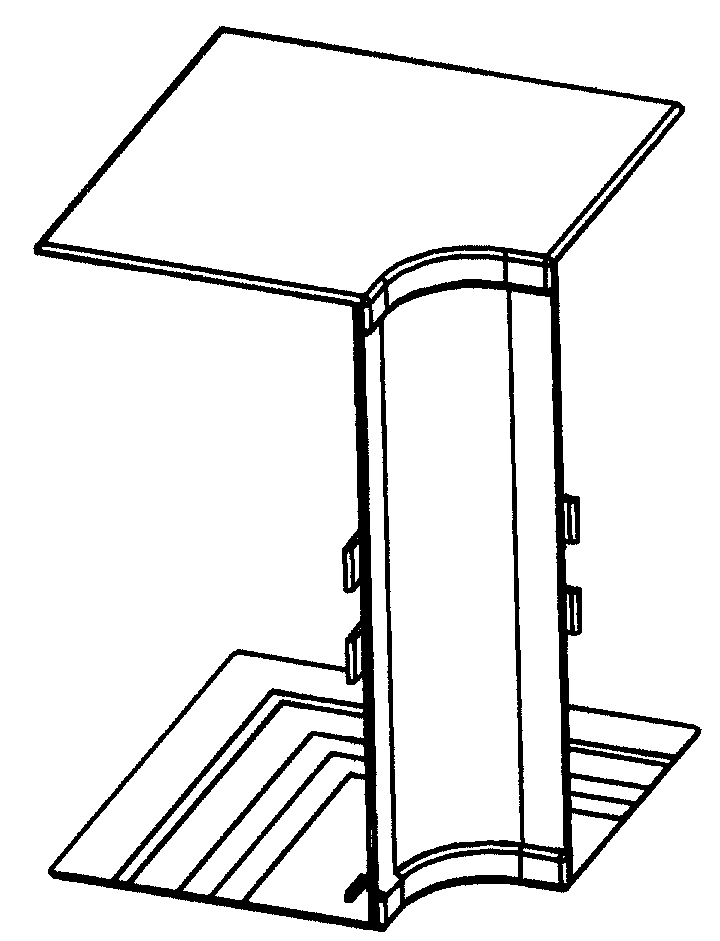 CANALPLAST - ANGOLO INT.120X40 BI 9010