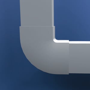 CANALPLAST - ANGOLO PIANO 30X17 B.9010