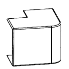 CANALPLAST - ANGOLO EST. 160X50 B 9010