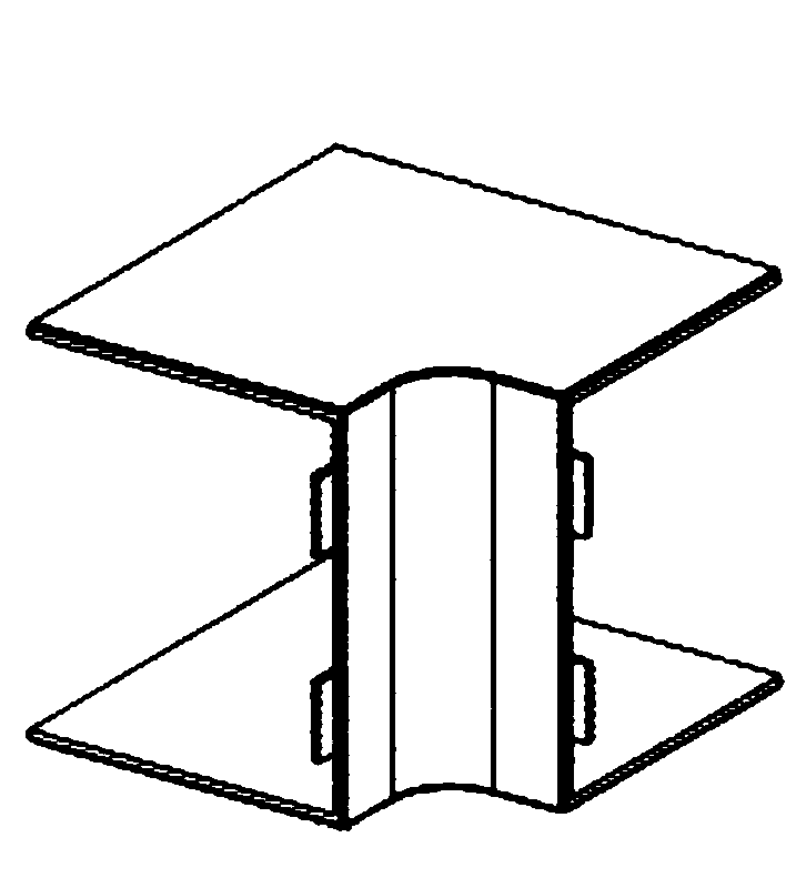CANALPLAST - ANGOLO INT. 160X50 B 9010