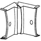 CANALPLAST - ANG.INT.VAR. SIMMETRIS ALLUMINIO SMT127AL