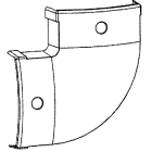 CANALPLAST - ANG. PIANO 90 SIMMETRIS CILIEGIO S.DL3