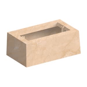 CANALPLAST - SCAT.UTENZE 504 COL. MARMO TRAVERTINO