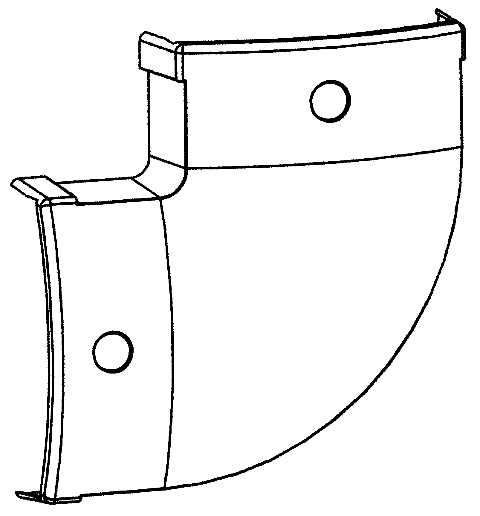 CANALPLAST - CURVA PIANA TR2000 ALLUMINIO