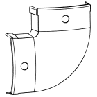 CANALPLAST - CURVA PIANA TR2000 COL.MARMO TRAVERTINO