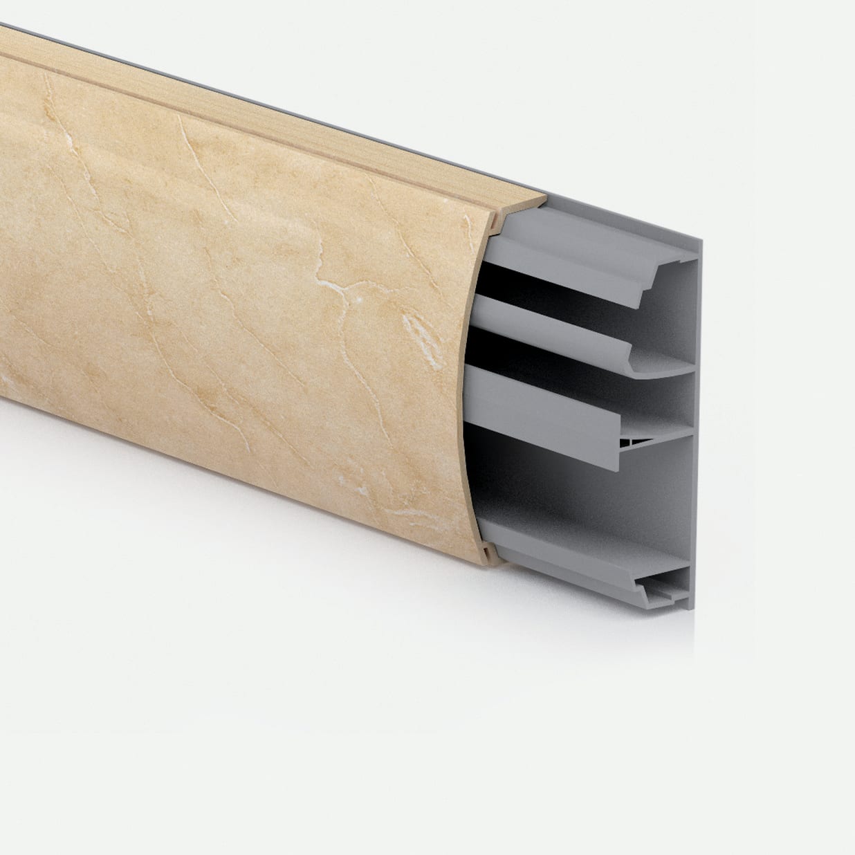 CANALPLAST - BAT.TR2000 75X25 COL. MARMO TRAVERTINO