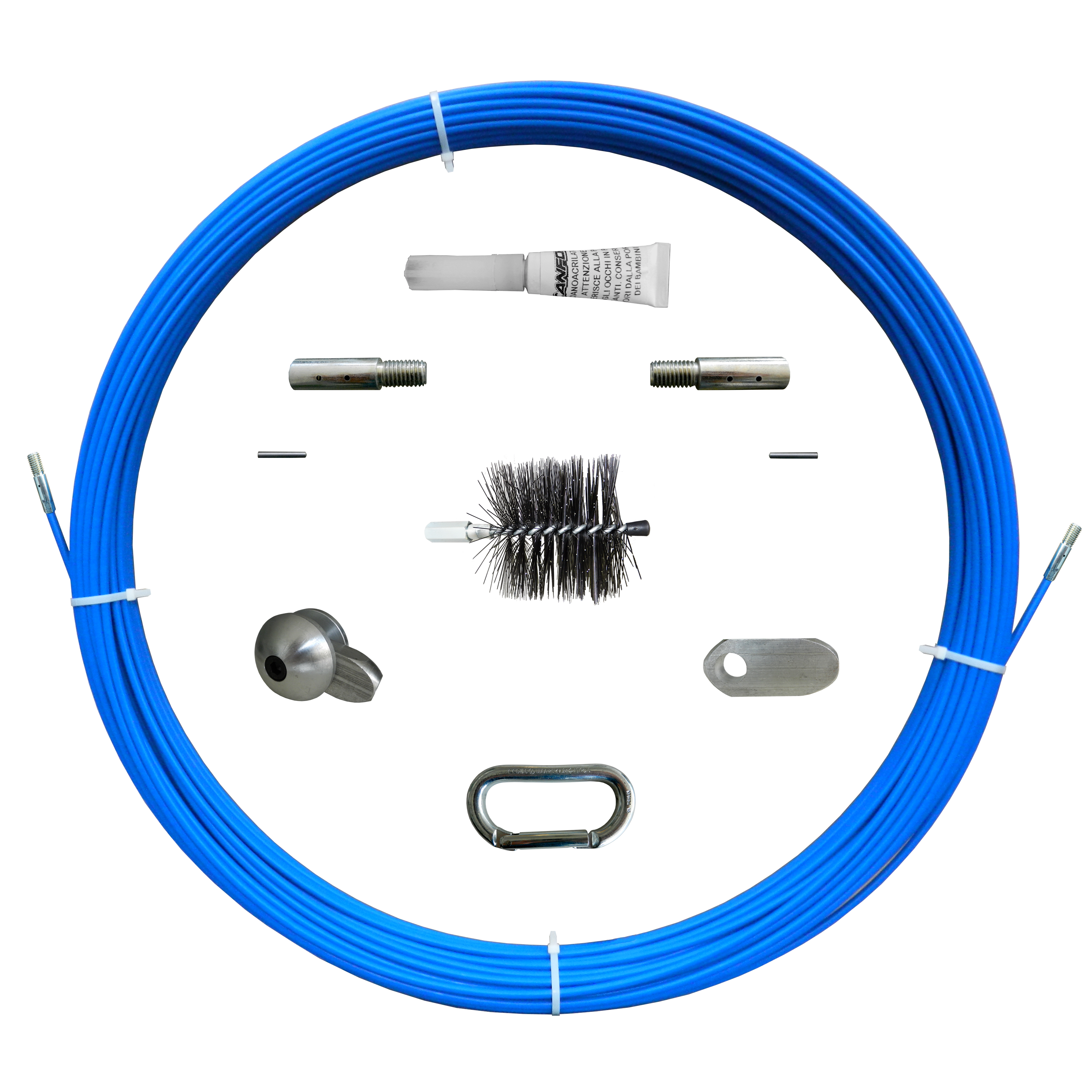 CANFOR UTENSILI - Sonda in fibra di vetro ø 11 mm 250 m D.11 M 159/11/250