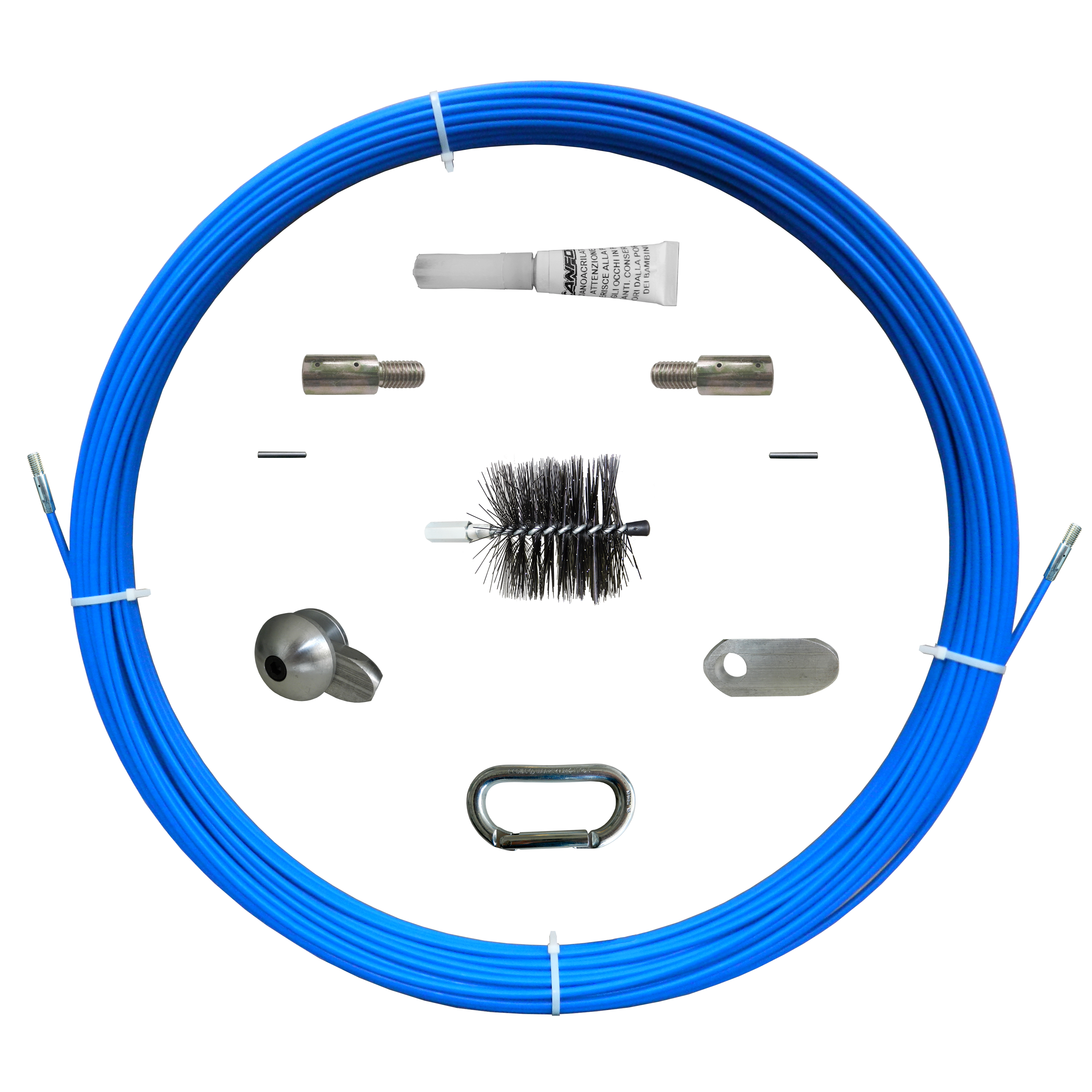CANFOR UTENSILI - Sonda in fibra di vetro ø 14 mm 250 m D.14 M 250 159/14/250