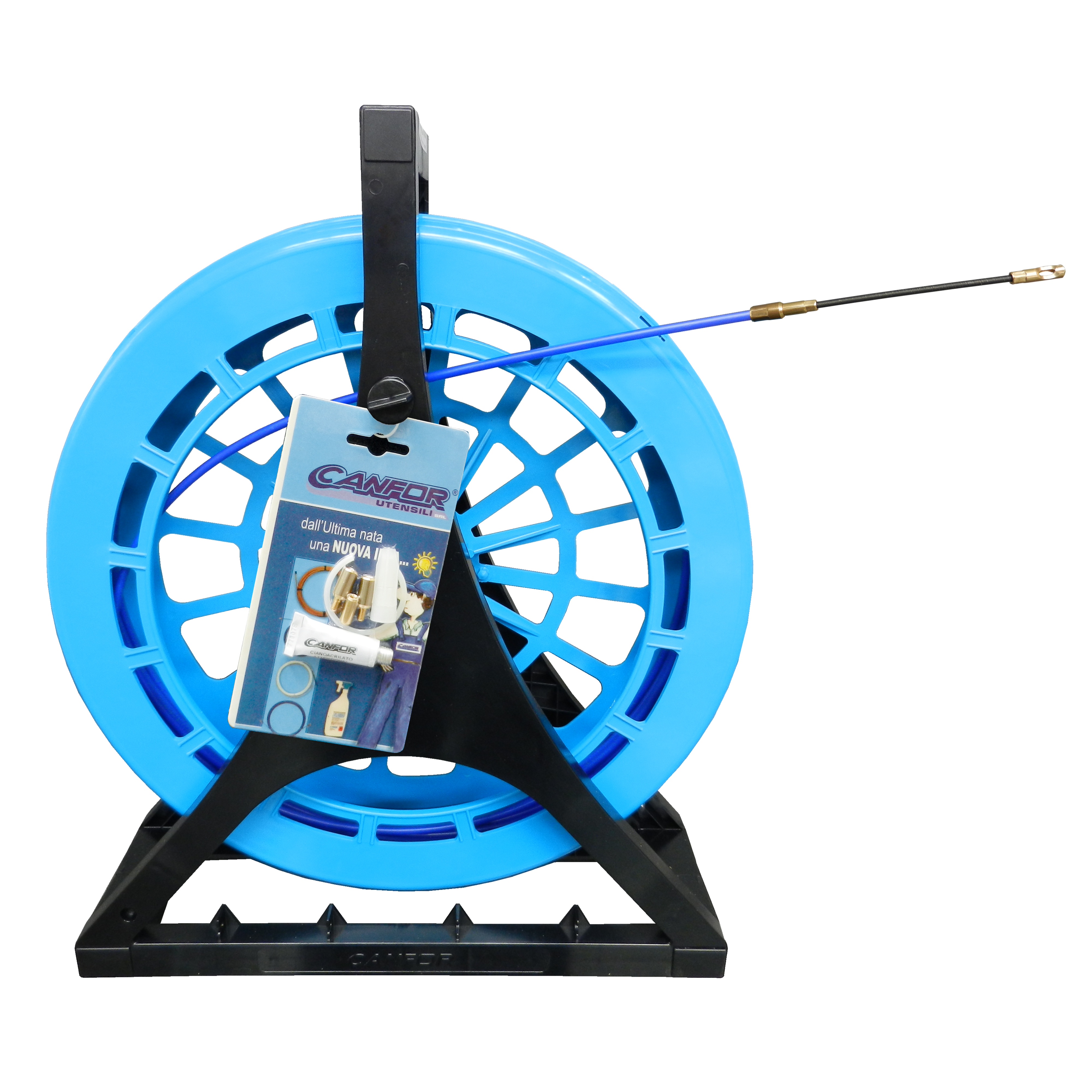 CANFOR UTENSILI - Sonda fibra di vetro ø 5 mm 35 m con aspo nel contenitore 651/04. 163/04/35