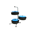 CANFOR UTENSILI - Svolgitore modello Ariane a 3 portamatasse indipendenti mobile. 399/3M