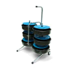 CANFOR UTENSILI - SVOLGITORE A 6 PORTAMATASSE MOBILE 399/6M