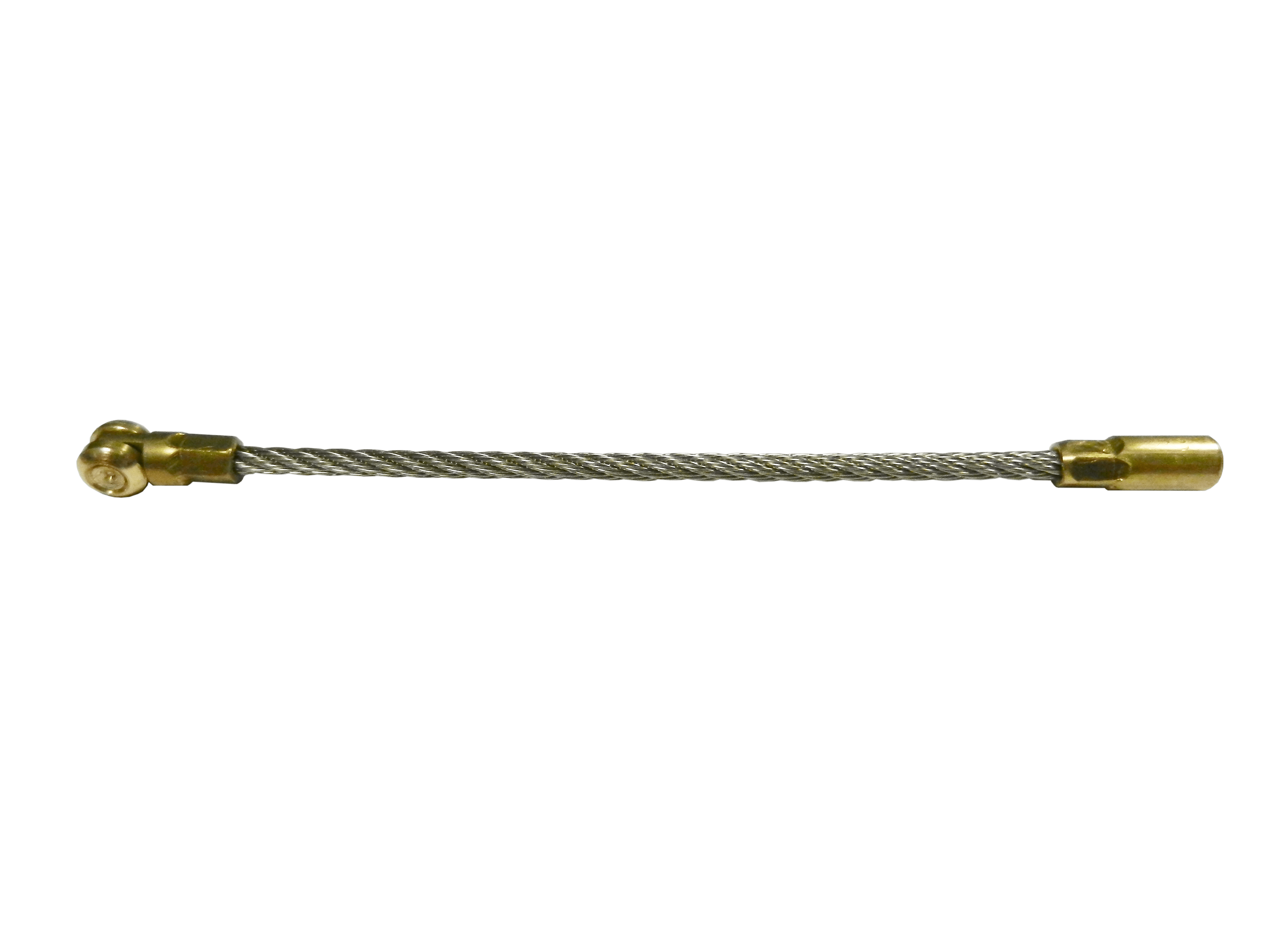 CANFOR UTENSILI - Testa flessibile con carrucola in corda d'acciaio inox M4. 601/01C