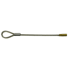 CANFOR UTENSILI - Testa flessibile in corda d'acciaio inox con asola tirante M5.