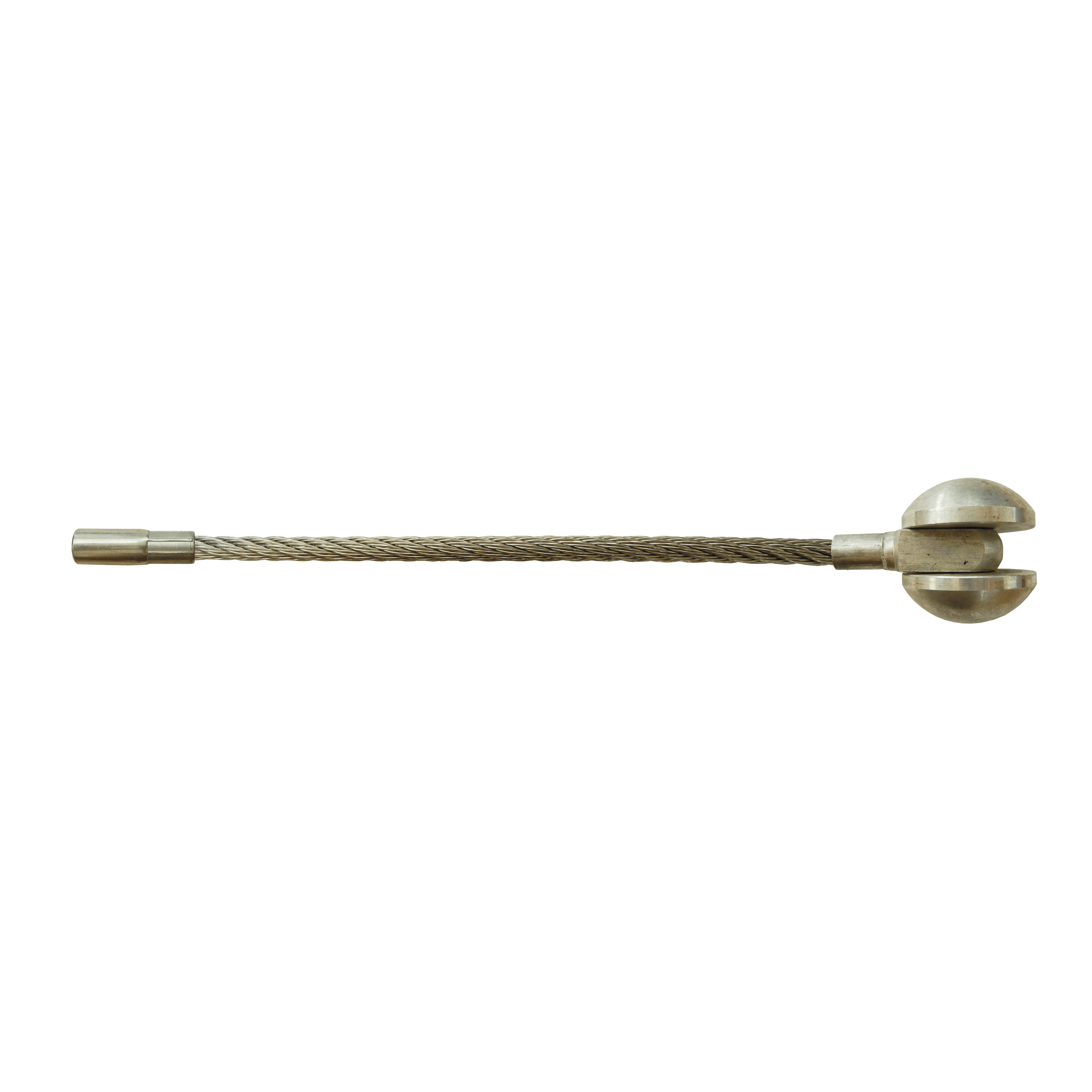 CANFOR UTENSILI - Testa con carrucola in corda d'acciaio inox M12.