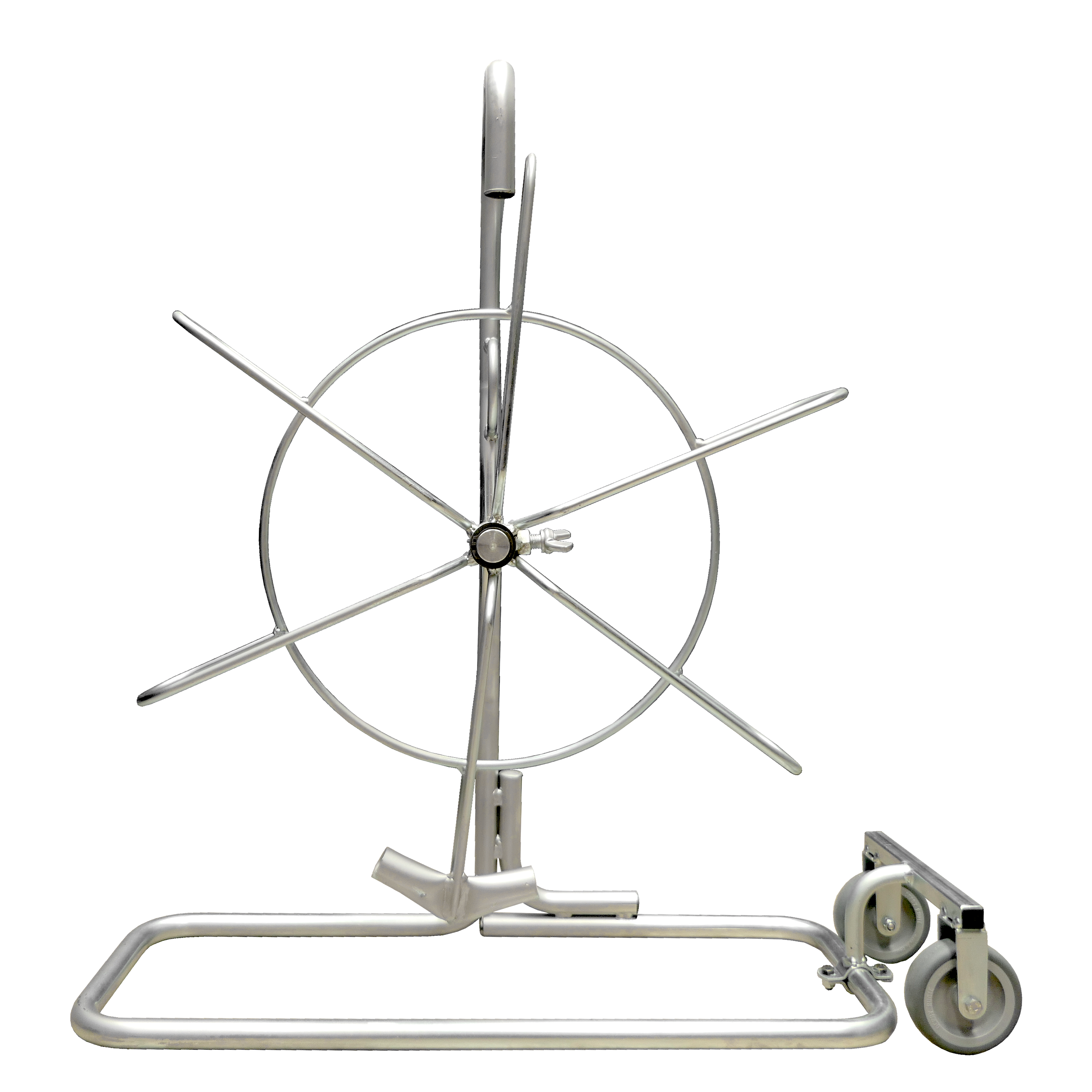 CANFOR UTENSILI - Aspo verticale in acciaio D.600 con ruote.