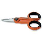 CANFOR UTENSILI - Forbici per elettricisti con impugnatura morbida lame inox mm 145 bico.