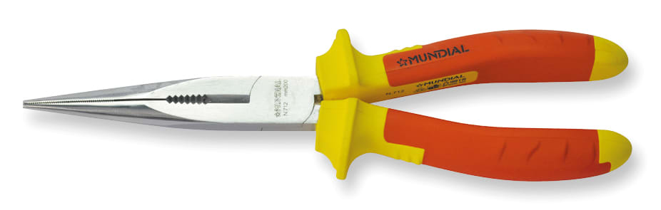 CANFOR UTENSILI - Pinza becchi 1/2 tondi retti isolata mm 160.