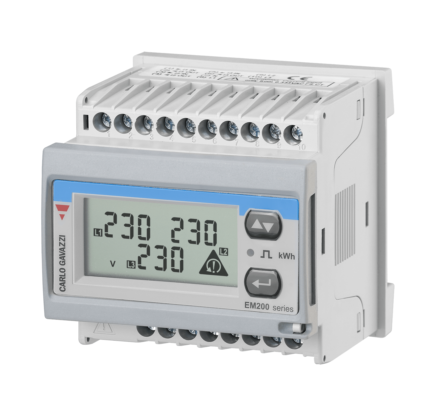 CARLO GAVAZZI - KWH 3F-N AN/CONT.EN 400V 5A+1IMP+RS485