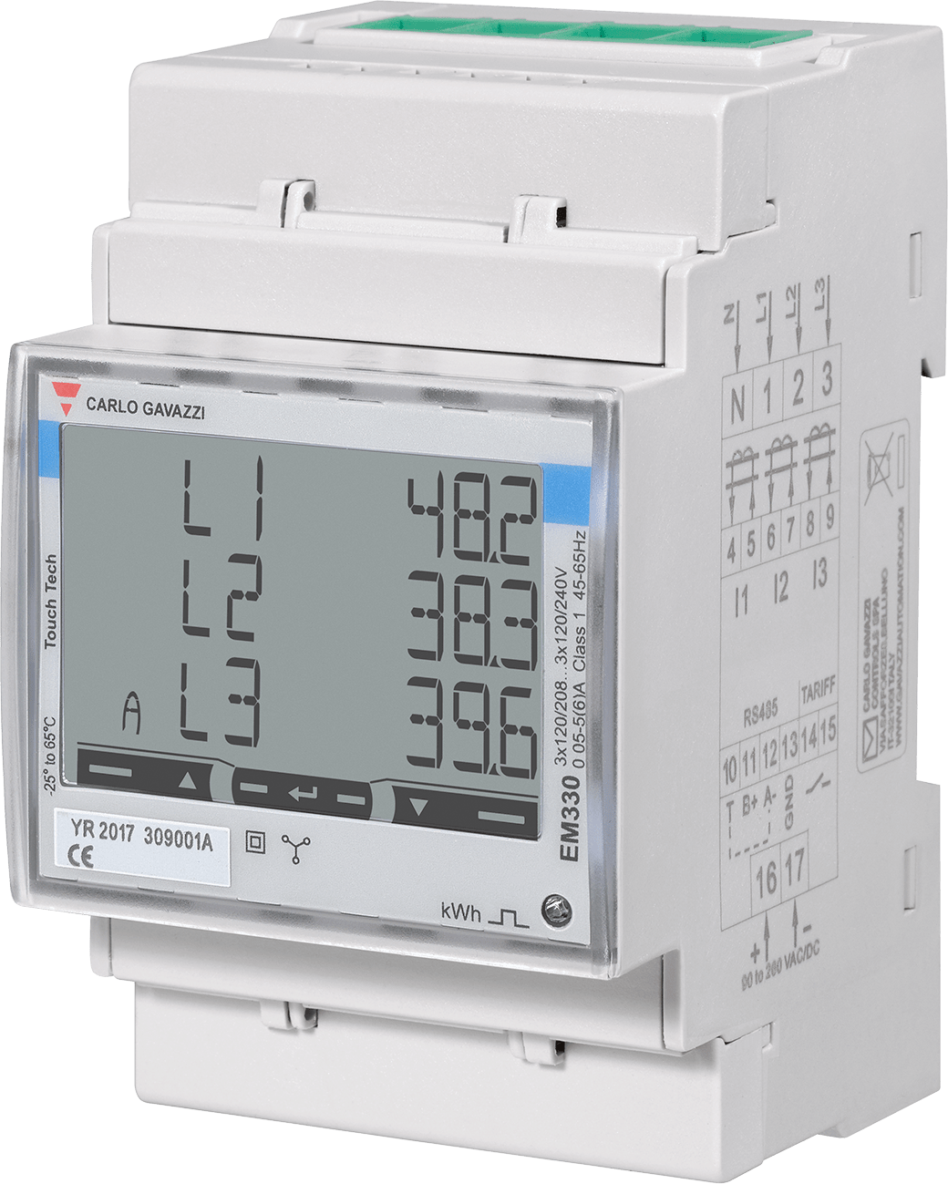CARLO GAVAZZI - AN/KWH 400V 5A 3F-N 90-260VCA-CC + RS485
