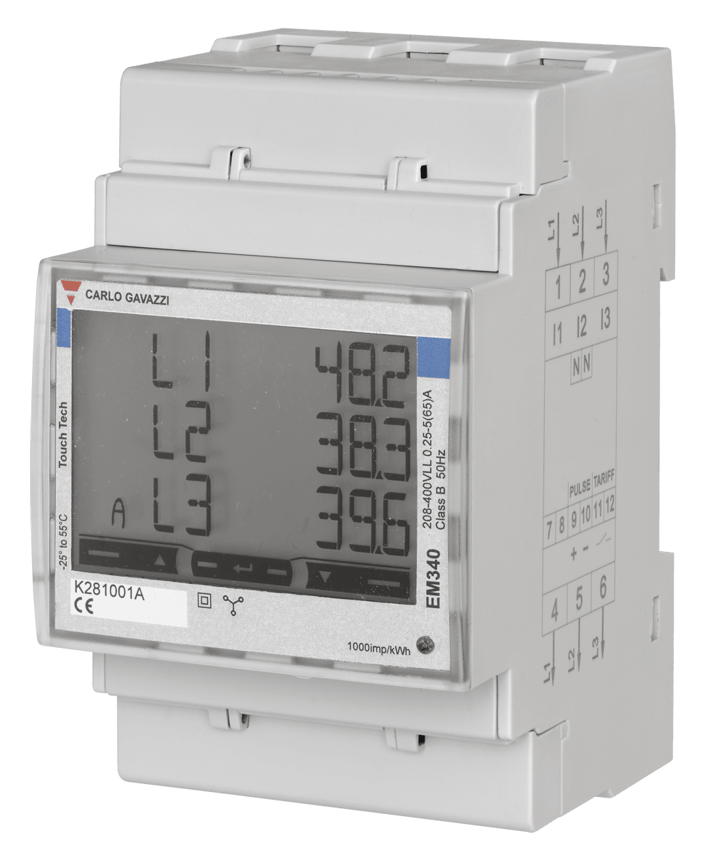 CARLO GAVAZZI - AN/KWH 208-400V 65A 3F-N AUTOALIM + 1 IM