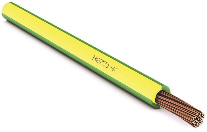 CAVI FORN. GENERICO - Cavo giallo verde H07Z1-K 1 x 25 mm² in bobina BT 1G25MMQ.