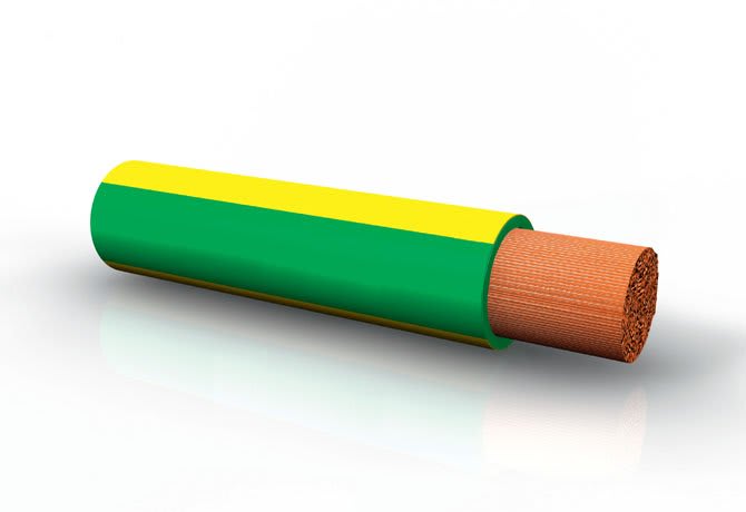 CAVI FORN. GENERICO - Cavo giallo/verde FG17 1 x 16 mm² in matassa 450/750V.