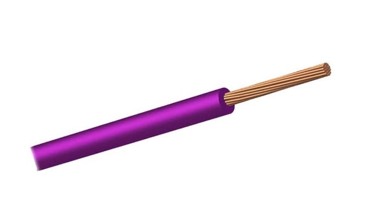 CAVI FORN. GENERICO - Cavo viola FG17 1x1,5mm² in matassa per impianti elettrici da 450/750V.
