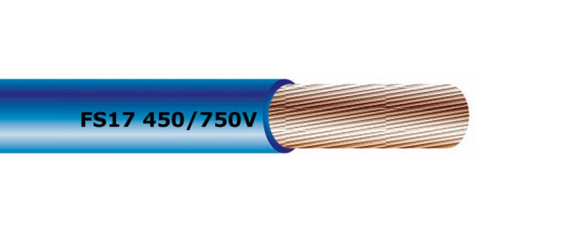 CAVI FORN. GENERICO - Cavo FG17 blu 1x2,5mm² in bobina per impianti elettrici da 450/750V.