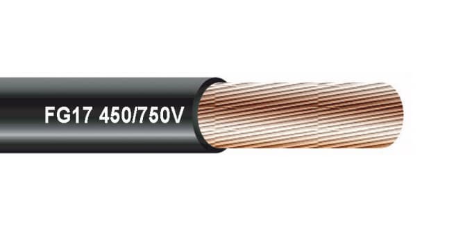CAVI FORN. GENERICO - Cavo FG17 nero 1x4mm² in matassa, 450/750V.
