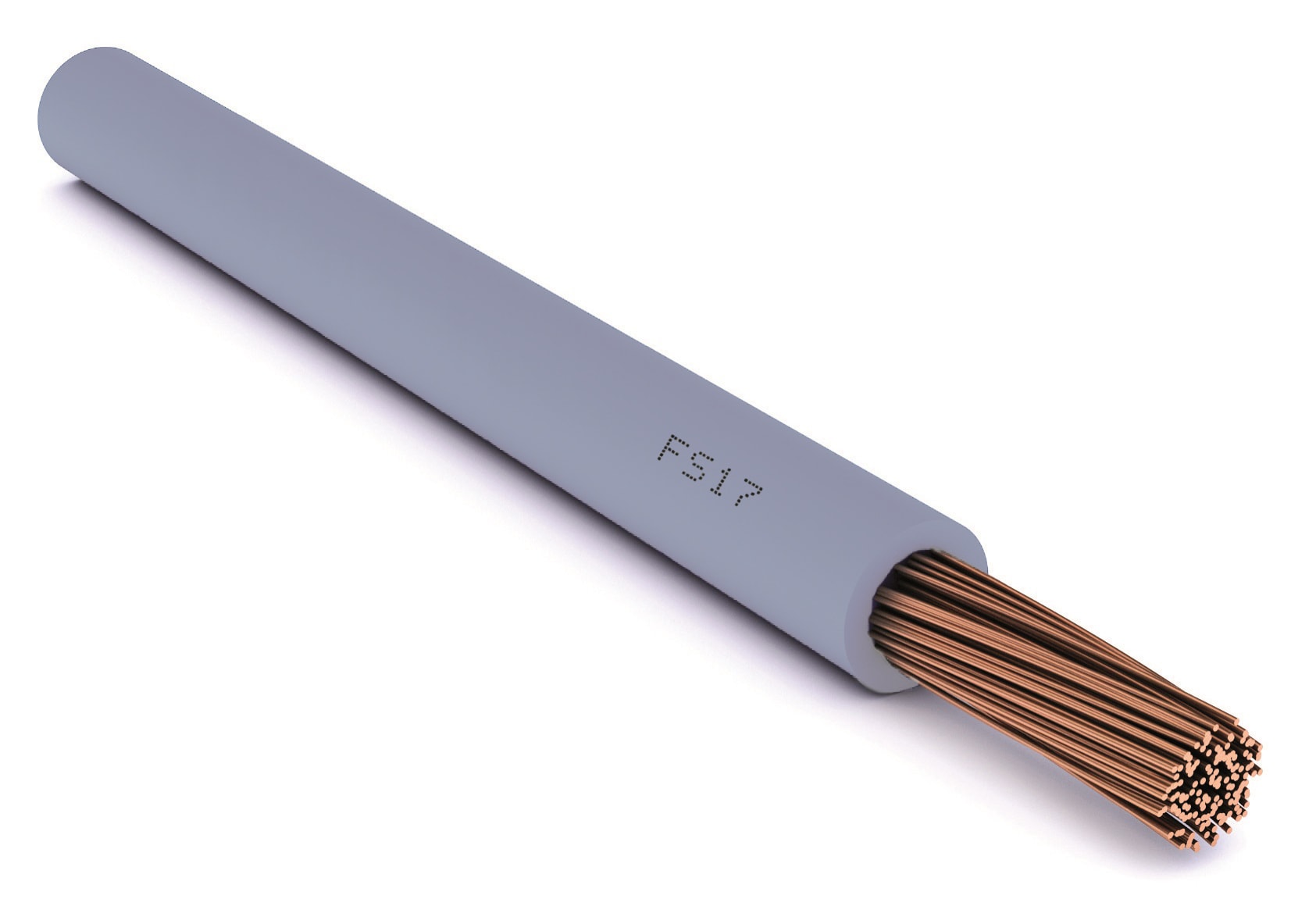 CAVI FORN. GENERICO - Cavo grigio FS17 1 x 1.5 mm² in matassa, cordina 450/750V.