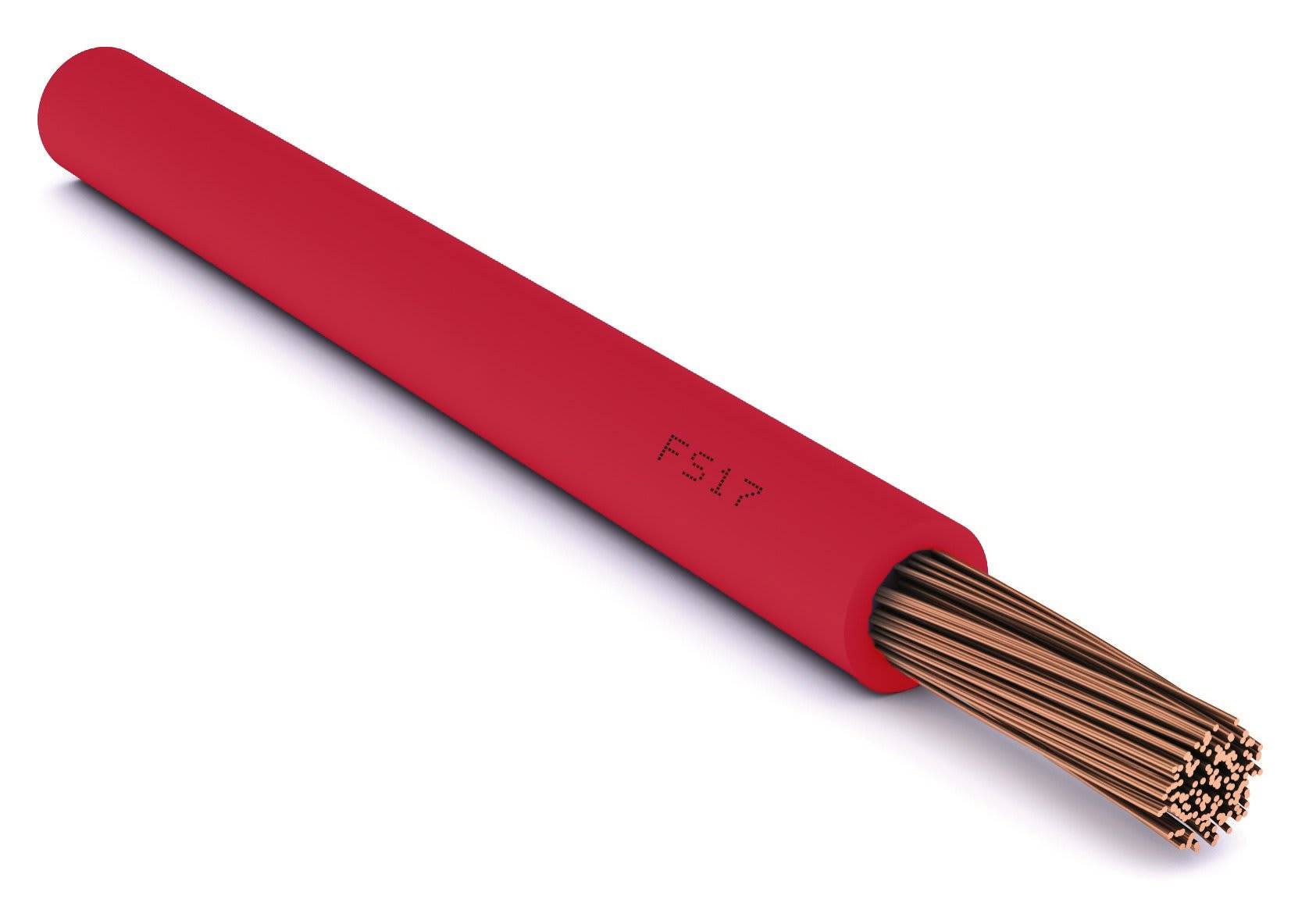 CAVI FORN. GENERICO - Cavo rosso FS17 1 x 1.5 mm² in matassa per impianti elettrici fino a 750V.