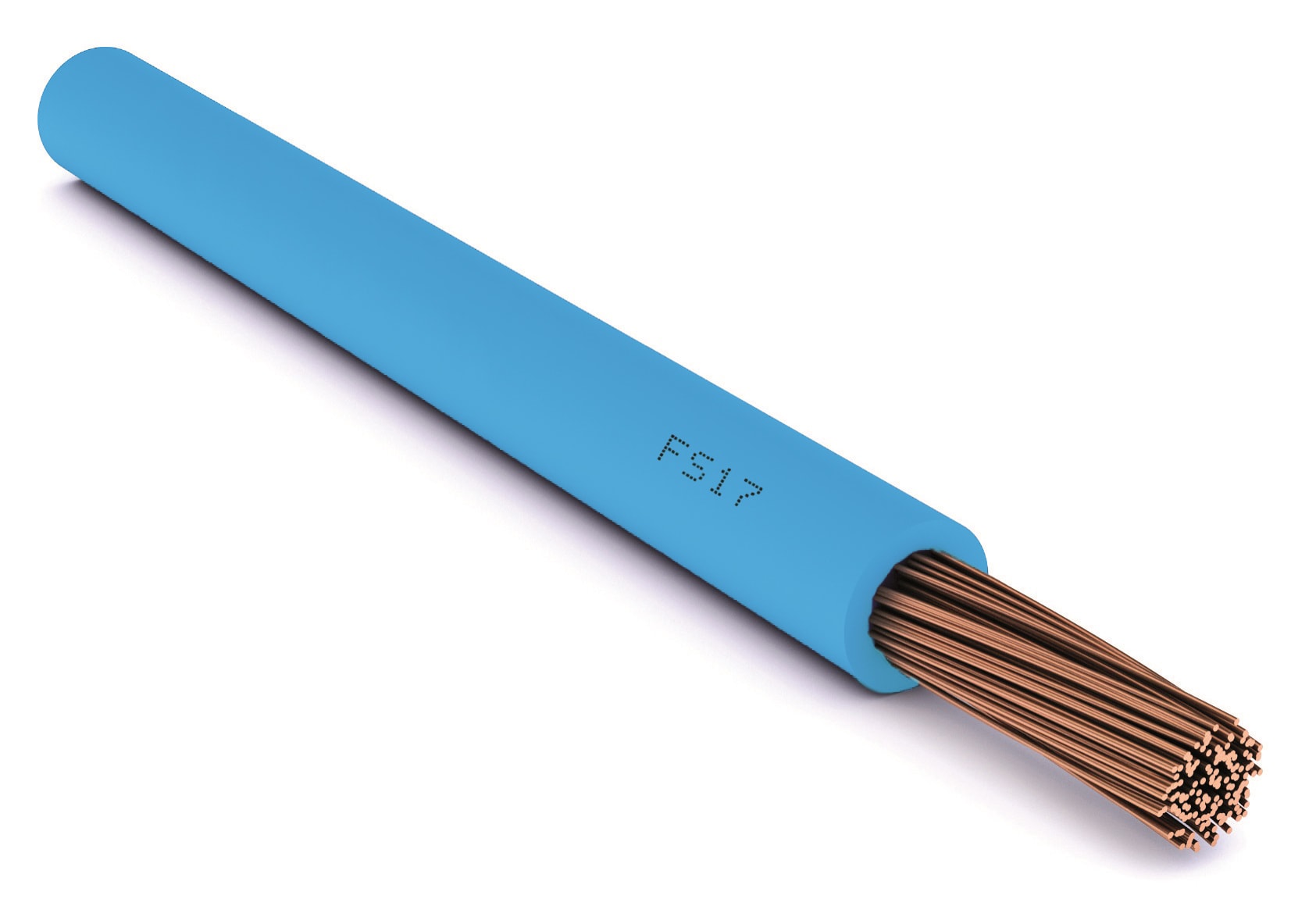 CAVI FORN. GENERICO - Cavo azzurro FS17 1 x 16 mm² in bobina per installazioni elettriche fino a 750V. FS171X16BCB10