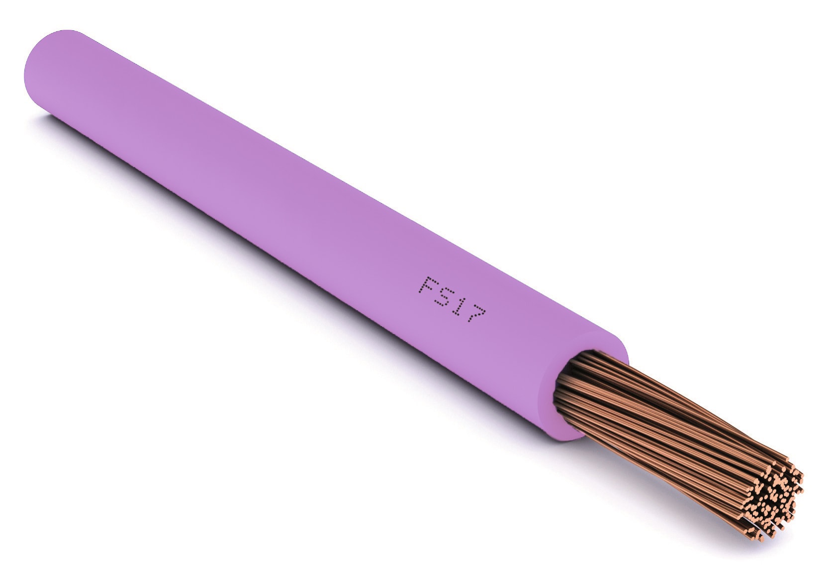 CAVI FORN. GENERICO - Cavo rosa FS17 1 x 2,5 mm² in matassa per impianti elettrici fino a 750V. FS171X2,5RAM1