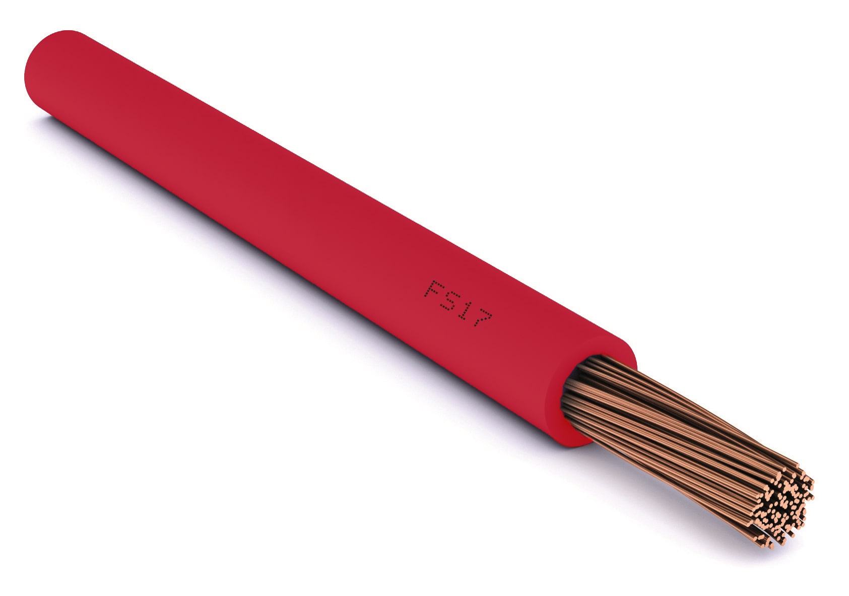 CAVI FORN. GENERICO - Cavo rosso FS17 1x35mm² in bobina per impianti elettrici fino a 750V.