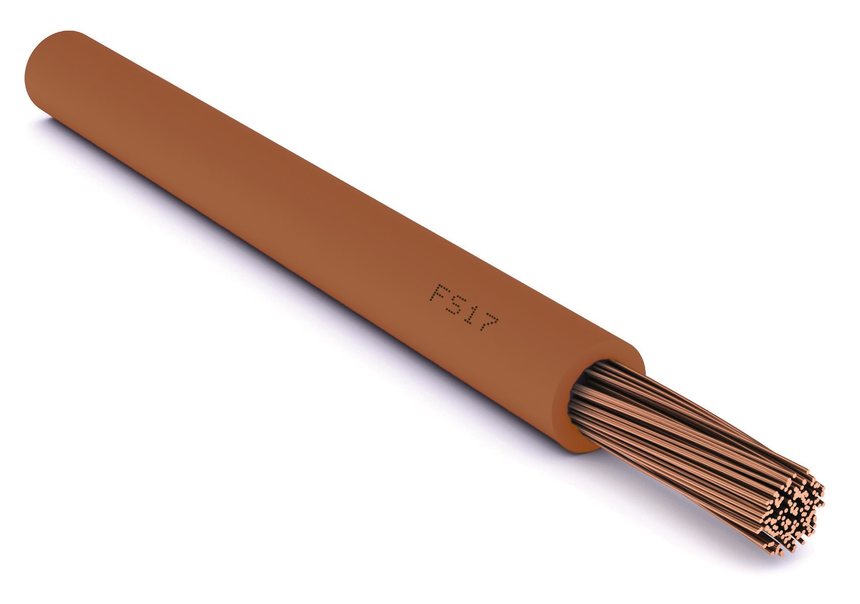 CAVI FORN. GENERICO - Cavo marrone FS17 1 x 6 mm² in matassa 450/750V.
