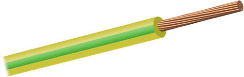 CAVI FORN. GENERICO - Cavo giallo/verde FS17 1 x 2.5 mm² in matassa 450/750V cordina.