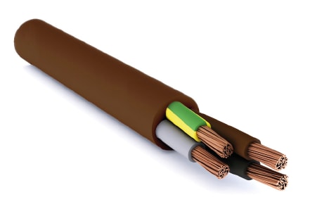 CAVI FORN. GENERICO - Cavo FS18OR18 marrone 4 G 2.5 mm² 450/750V CL.CCA in matassa. 011321004240510