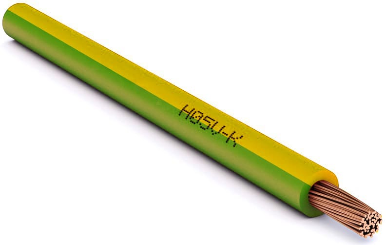 CAVI FORN. GENERICO - Cavo H05V-K 0,5 mm² giallo/verde in matassa da 200 metri. 010480001100615