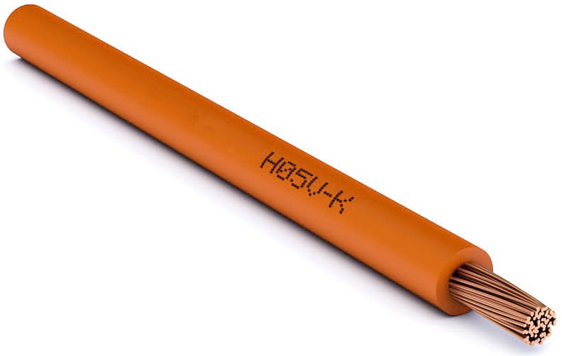 CAVI FORN. GENERICO - Cavo arancione H05V-K 0,5 mm² in matassa da 200 metri. 010480001100915