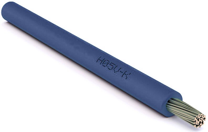 CAVI FORN. GENERICO - Cavo blu H05V-K 0,5 mm² RAL5010 in bobina da 200 metri.