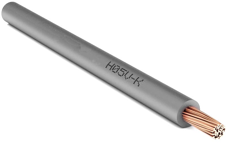 CAVI FORN. GENERICO - Cavo grigio H05V-K 0,5 mm² in matassa da 200 metri.